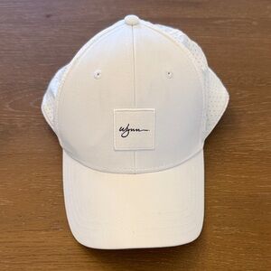 Wynn White Baseball Cap with Logo